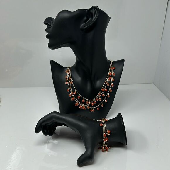 Anne Klein necklace and assorted bracelet set - Picture 1 of 4